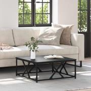 vidaXL Kaffeebord Svart Ek 70 x 70 x 30 cm Konstruerat trä