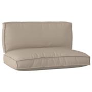 vidaXL Pallkuddset 2 pcs Taupe 120 x 80 x 12 cm Oxford tyg