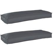 vidaXL Pallkuddset 2 pcs Antracit 100 x 40 x 8 cm Oxford tyg