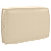 vidaXL Palldyna för ryggstöd Beige 60 x 40 x 12 cm Oxford tyg