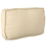 vidaXL Palldyna för ryggstöd Beige 70 x 40 x 12 cm Oxford tyg