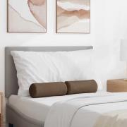 vidaXL Bolsterkuddar 2 pcs Brun Ø 15 x 40 cm tyg