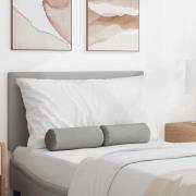 vidaXL Bolsterkuddar 2 pcs Moln Grå Ø 15 x 40 cm tyg