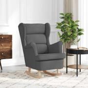 vidaXL Gungstol mörkgrå 74x90x102 cm tyg