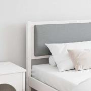 vidaXL Huvudgavel Övrigt Vit 180 cm Massiv furu