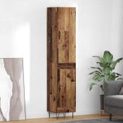 vidaXL Skåp Gammalt trä 34,5 x 34 x 90 cm Konstruerat trä