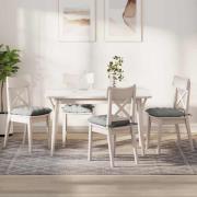 vidaXL Sittkuddar 4 pcs Ljusgrå 40 x 40 x 6 cm Mikrofiber