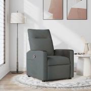 vidaXL Reclinerfåtölj Mörkgrå 69 x 86 x 100 cm tyg