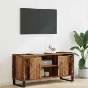 vidaXL TV-skåp Gammalt trä 104 x 35 x 50 cm Konstruerat trä