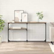 vidaXL Konsolbord Artisan Ek 145 x 22,5 x 75 cm Konstruerat trä