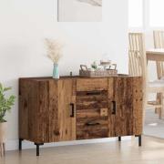 vidaXL Sideboard med låda Gammalt trä 100 x 36 x 60 cm Konstruerat trä