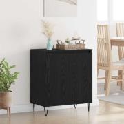 vidaXL Sideboard Svart Ek 60 x 35 x 70 cm Konstruerat trä