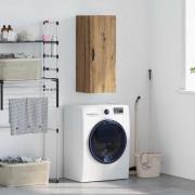 vidaXL Väggskåp Artisan Ek 34,5 x 34 x 90 cm Konstruerat trä