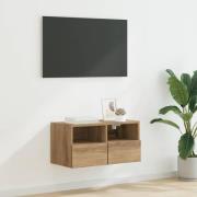 vidaXL TV Vägghylla Artisan Ek 60 x 30 x 30 cm Konstruerat trä