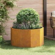 vidaXL Planteringskärl Rostig 90 x 90 x 50 cm Väderbeständig stål