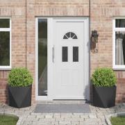 vidaXL Planteringskärl 2 pcs Svart 50 x 50 x 50 cm Stål