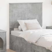 vidaXL Huvudgavel med huvudgavel Betonggrå 80 cm Konstruerat trä