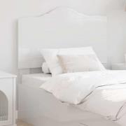 vidaXL Huvudgavel med huvudgavel Glansig Vit 100 cm Konstruerat trä