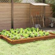 vidaXL Snigelfence Rostig 50 x 3,5 x 25 cm Väderbeständig stål