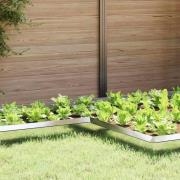 vidaXL Snigelfence Silver 10 x 10 x 25 cm Rostfritt stål