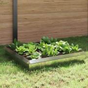 vidaXL Snigelstaket 8 pcs Silver Galvaniserat Stål