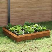 vidaXL Snigelstaket 8 pcs Rostig Väderbeständig stål