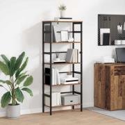 vidaXL Hyllsystem Gammalt trä 60 x 29,5 x 149 cm Konstruerat trä