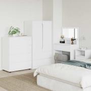 vidaXL Förvaringsskåp Vit 80 x 48 x 105 cm Konstruerat trä