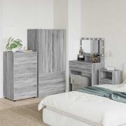 vidaXL Förvaringsskåp 2 pcs Grå Sonoma 60 x 48 x 105 cm