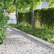 vidaXL Gräskanter 20 pcs Silver 103 x 0,05 x 22 cm Rostfritt stål