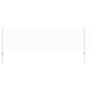 vidaXL Stängsel och Stånd Silver 0,8 x 25 m Stål