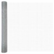 vidaXL Svetsat trådstängsel Silver 1.2 x 10 m Stål