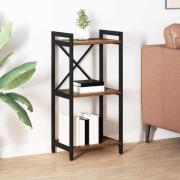 vidaXL Bokhylla Gammalt trä 40 x 30 x 83 cm Konstruerat trä