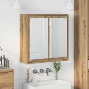 vidaXL Badrumsspegelskåp Artisan Ek 60 x 20 x 60 cm Konstruerat trä