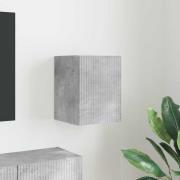 vidaXL TV Vägghylla Betong 30 x 31 x 40 cm Konstruerat trä