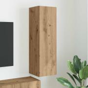 vidaXL TV Vägghylla Artisan Ek 30 x 31 x 100 cm Konstruerat trä