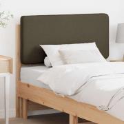 vidaXL Klädd sänggavel Brun och Taupe 100 cm Massiv furu