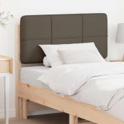 vidaXL Klädd sänggavel Brun och Taupe 100 cm Massiv furu