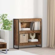 vidaXL Bokskåp Gammalt trä 80 x 30 x 155 cm Konstruerat trä