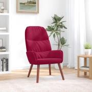vidaXL Vilstol vinröd sammet