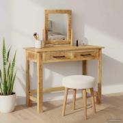 vidaXL Smyckebord med låda Brun 100 x 40 x 120 cm Massivt mangoträ