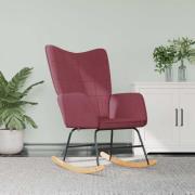 vidaXL Gungstol vinröd tyg