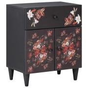 vidaXL Sängbord Flerfärgsdesign 50 x 33 x 60 cm Massivt mangoträ