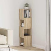 vidaXL Hörnskåp Sonoma-ek 25,5x25x102cm Konstruerat trä