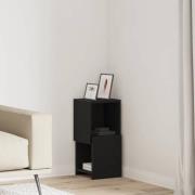 vidaXL Hörnskåp Vit 25,5x25x55cm Konstruerat trä