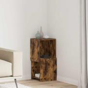 vidaXL Hörnskåp Rökt ek 30,5x30x65cm Konstruerat trä