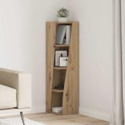 vidaXL Hörnskåp Artisan Ek 27,5x27x102cm Konstruerat trä