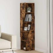 vidaXL Hörnskåp Rökt ek 32x32x140cm Konstruerat trä