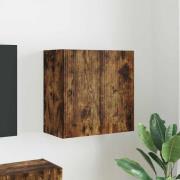vidaXL TV Vägghylla Rökt ek 59,5 x 31 x 60 cm Konstruerat trä
