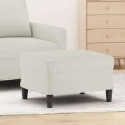 vidaXL Fotpall gräddvit 60x50x41 cm sammet